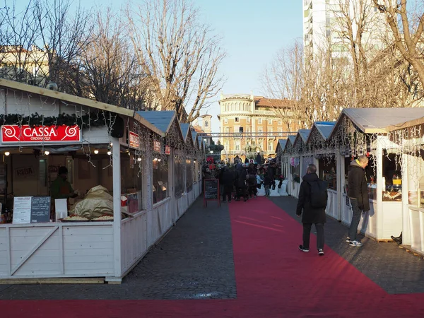 Mercado de Navidad en Turín —  Fotos de Stock