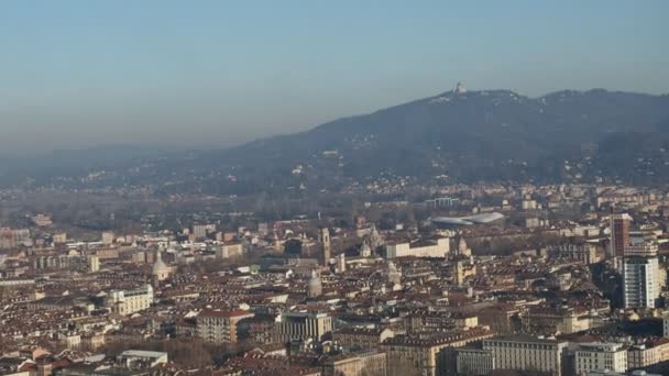 Flygfoto Över Turin Italien — Stockvideo