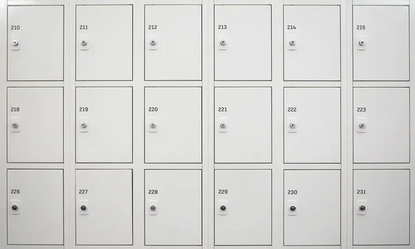 White locker cabinet — Stock Photo, Image