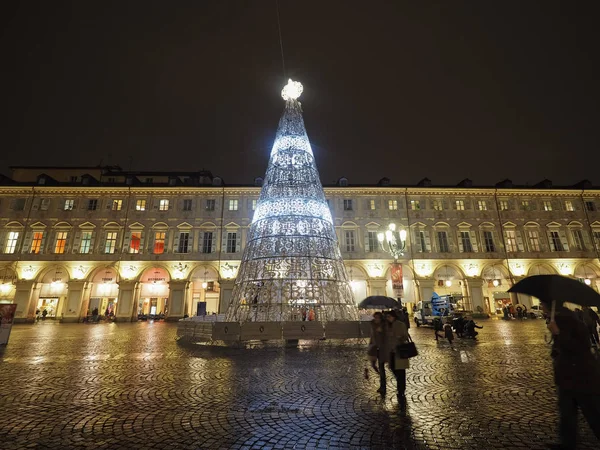 Piazza San Carlo torget i Turin — Stockfoto