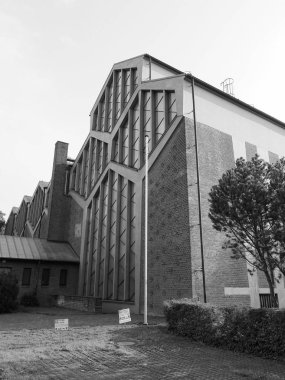 Koeln 'deki St Pankratius, siyah beyaz