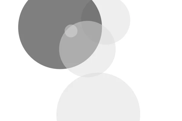 抽象灰色圆圈插图背景 — 图库照片