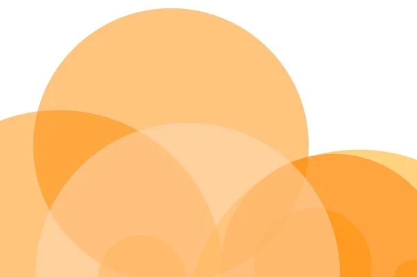 Abstract orange circles illustration background — Stock Photo, Image