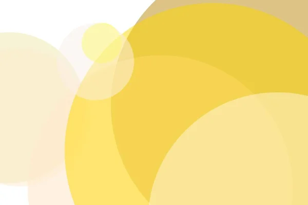 Abstract yellow circles illustration background — ストック写真