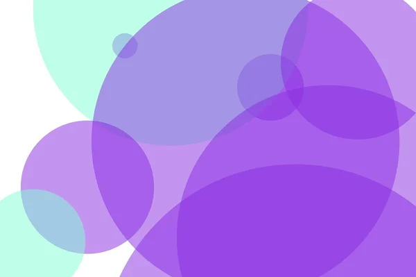 Resumen verde violeta círculos ilustración fondo — Foto de Stock