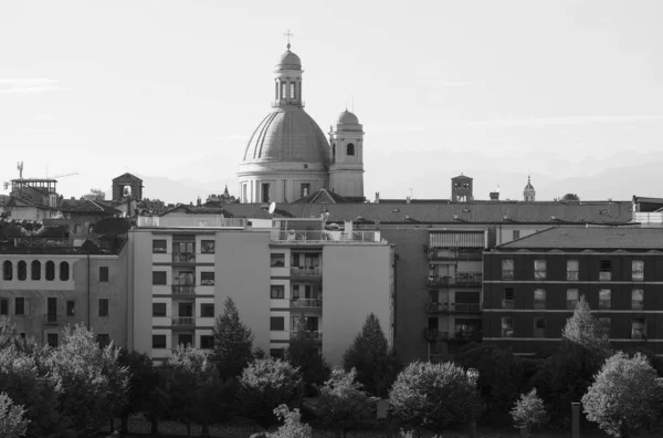 Torino 'nun hava görüntüsü, siyah ve beyaz — Stok fotoğraf