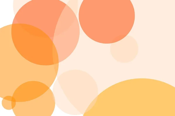 Abstrakt orange cirklar illustration bakgrund — Stockfoto