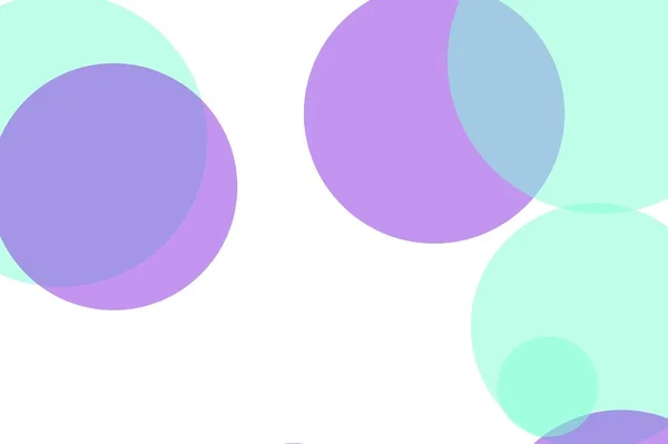 Abstract violet green circles illustration background — 스톡 사진