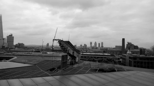 Vue panoramique de Londres, noir et blanc — Photo