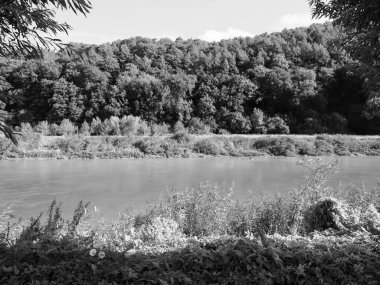 River Wye, Tintern 'de, siyah beyaz