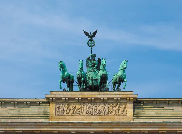 勃兰登堡托（勃兰登堡门）在柏林 — 图库照片