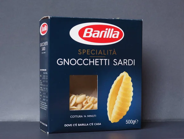 Parma - Jan 2020: Barilla pakje pasta — Stockfoto