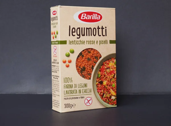 Parma - Jan 2020: Barilla legumotti paket — Stockfoto