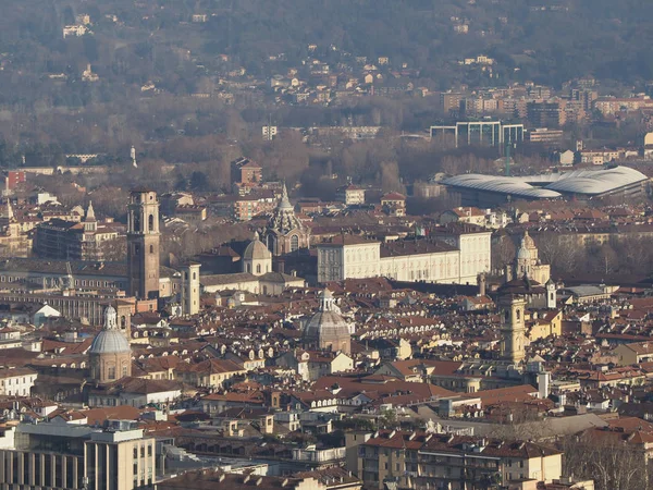 Aerial view of Turin city centre — Stock Photo, Image