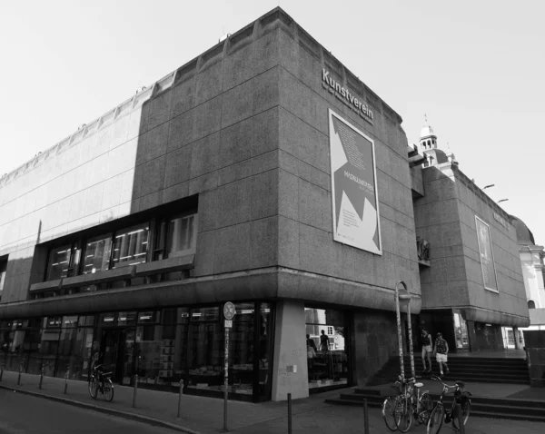Kunsthalle in Düsseldorf, schwarz-weiß — Stockfoto