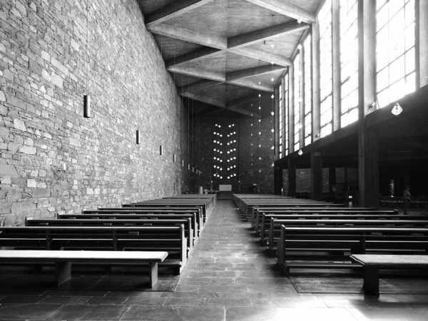 Annakirche in dueren, schwarz-weiß — Stockfoto