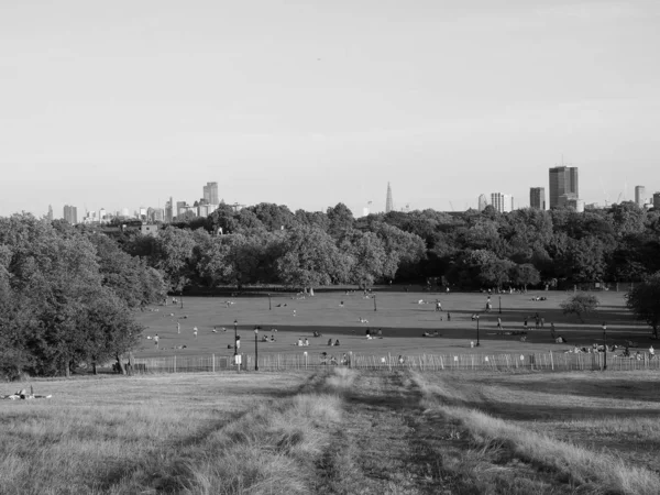 伦敦的Primrose Hill，黑人和白人 — 图库照片