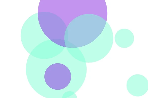 Abstrakt violett gröna cirklar illustration bakgrund — Stockfoto