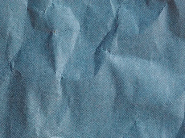 Синій зморщений паперовий фон текстури — стокове фото