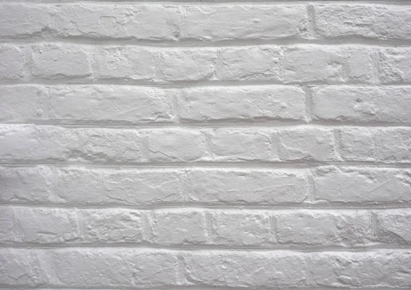 Beyaz tuğla duvar arkaplanı — Stok fotoğraf