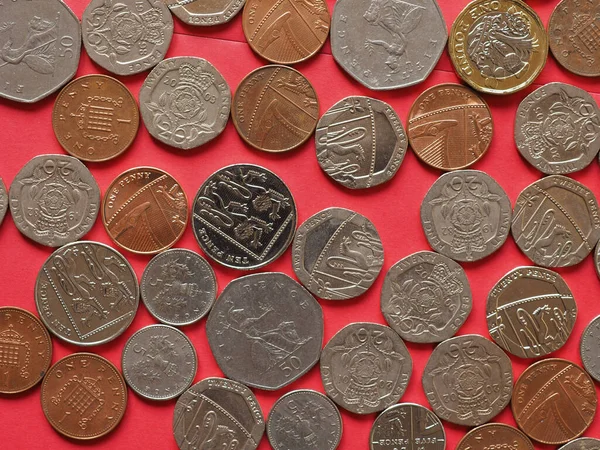 Pound coins, Royaume-uni — Photo