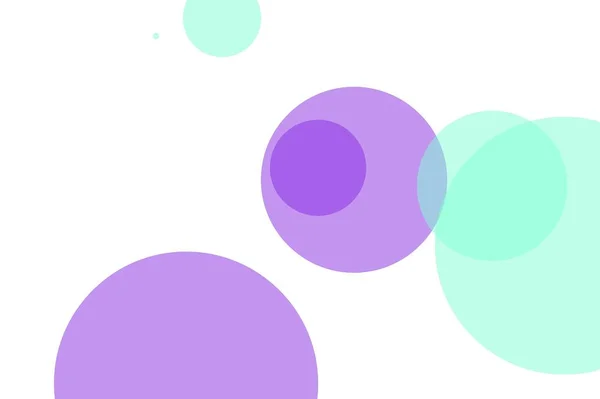 Abstract violet green circles illustration background — ストック写真