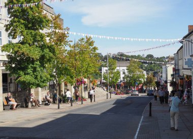 Chepstow şehrinin manzarası