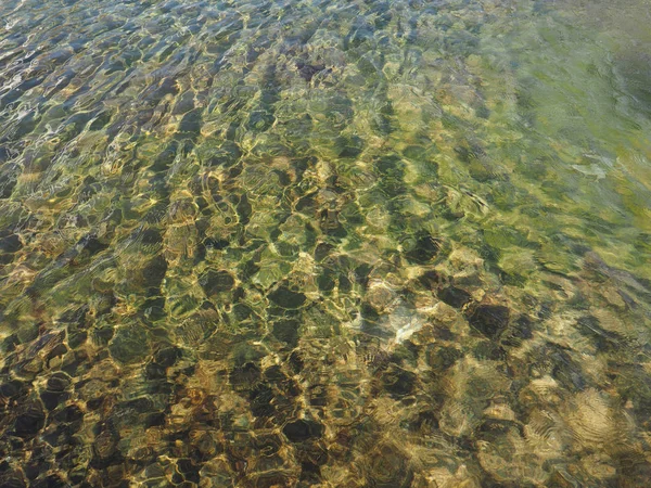 Green blue water surface background — ストック写真