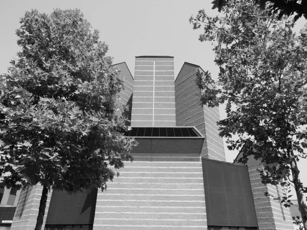 Chiesa di Santo Volto a Torino, in bianco e nero — Foto Stock