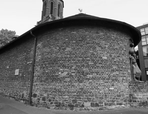 Kalk Kapelle in Koeln, black and white — Stockfoto