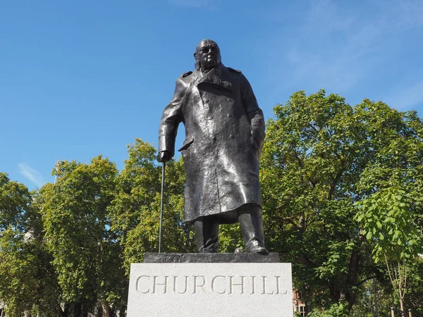 London Circa September 2019 Winston Churchill Statue Parliament Square Sculptor — Stockfoto