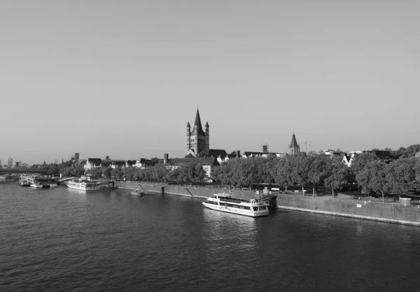 Koeln Germany Circa Ağustos 2019 Altstadt Anlamı Eski Şehir Siyah — Stok fotoğraf