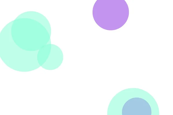 Abstract Minimalist Violet Green Illustration Circles Useful Background — ストック写真