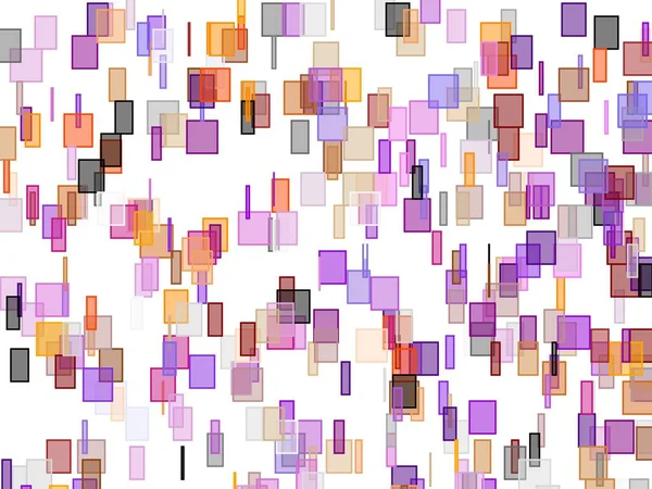 Αφηρημένη Μινιμαλιστική Βιολετί Γκρι Πορτοκαλί Καφέ Απεικόνιση Τετράγωνα Χρήσιμα Φόντο — Φωτογραφία Αρχείου