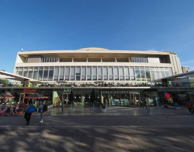 LONDON, UK - CIRCA SEPTEMBER 2019: The Royal Festival Hall built as part of the Festival of Britain national celebrations in 1951 is still in use as a major music and entertainment venue