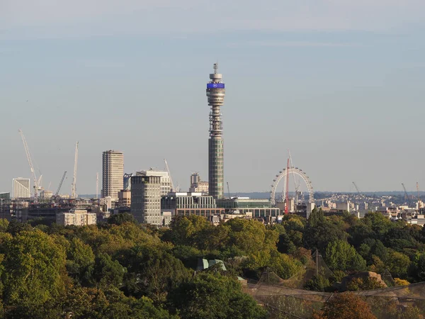Londýn Circa Září 2019 Pohled Londýnský Panorama Primrose Hill Severně — Stock fotografie