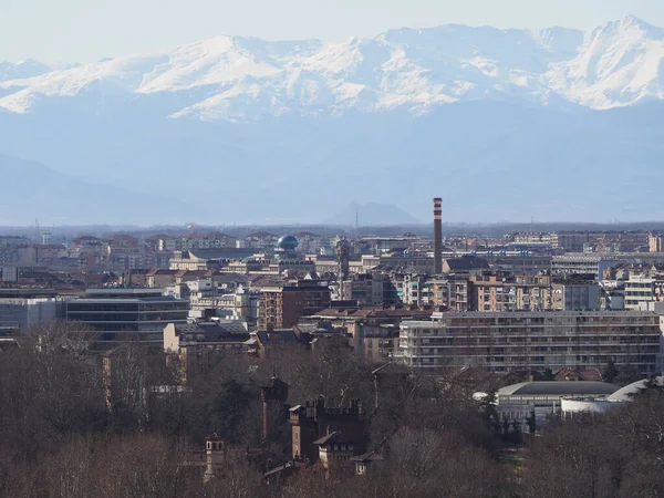 Luchtfoto Van Stad Turijn Italië — Stockfoto