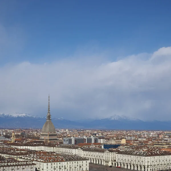 Вигляд Повітря Місто Турин Італія — стокове фото