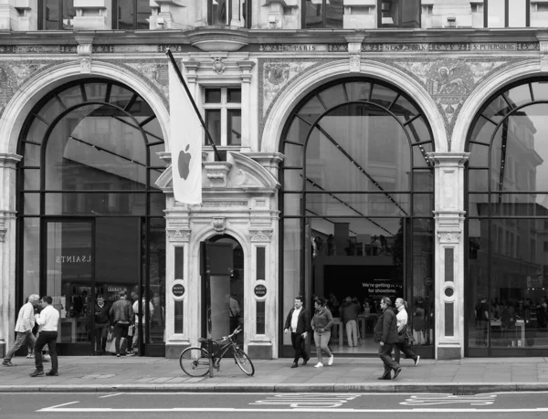 London Circa September 2019 People Regent Street Black White — Stock Photo, Image