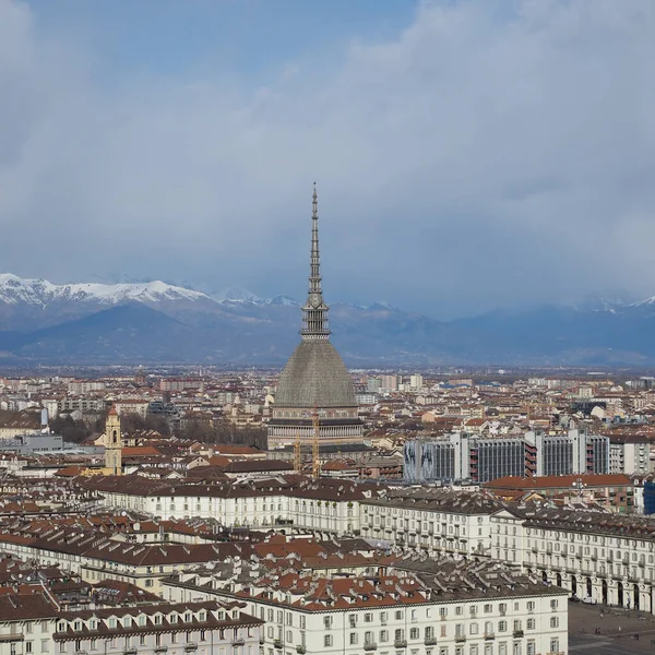 Vue Aérienne Ville Turin Italie — Photo