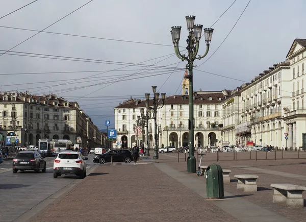 Turín Italia Circa Febrero 2020 Piazza Vittorio Emanuele —  Fotos de Stock