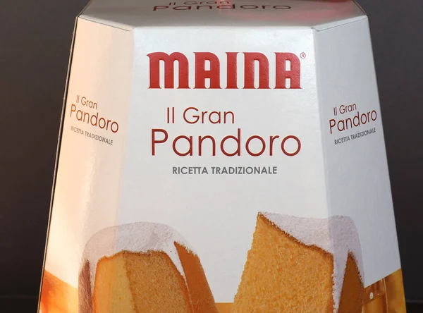 Turin Italy Circa January 2020 Maina Pandoro Packet — Stock Photo, Image