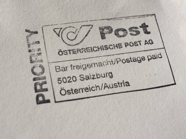 Wien Austria Circa January 2020 Austrian Postage Meter — Stok fotoğraf