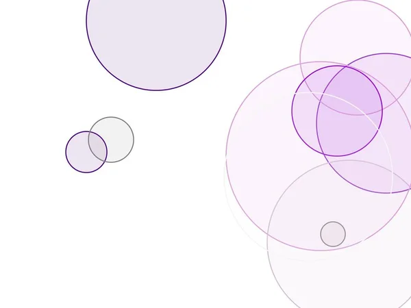 Abstrakt Minimalistisk Violett Grå Illustration Med Cirklar Användbara Som Bakgrund — Stockfoto