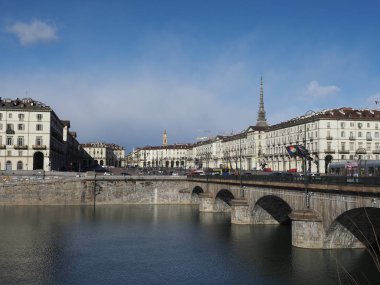 TURIN, ITALY - CIRCA FEBRUARY 2020: Piazza Vittorio Emanuele II square