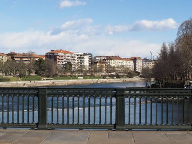 TURIN, ITALY - CIRCA FEBRUARY 2020: Fiume Po meaning River Po