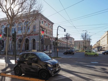 TURIN, ITALY - CIRCA FEBRUARY 2020: Torino Porta Nuova railway station
