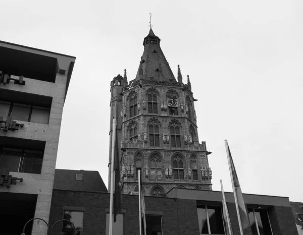 Koelner Rathaus Town Hall Building Koeln Germany Black White — Stok fotoğraf