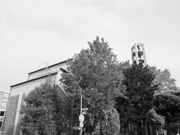 Sankt Pankratius Kerk Koeln Duitsland Zwart Wit — Stockfoto