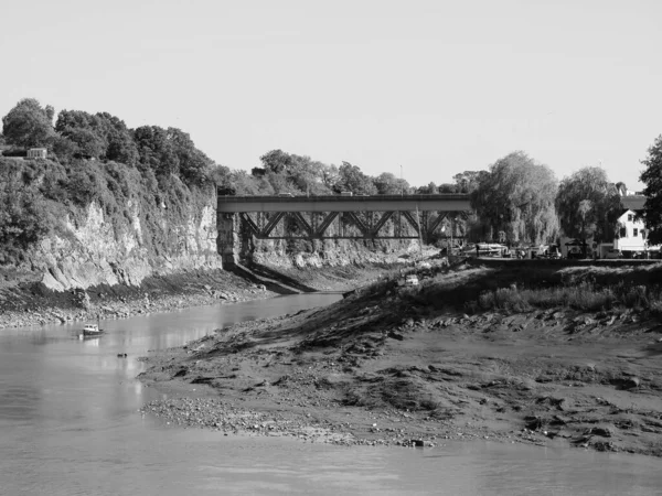 Wye Afon Gwy Wales Markeert Grens Tussen Engeland Wales Chepstow — Stockfoto